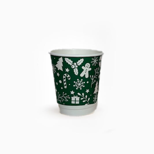 8oz Green Christmas Cups