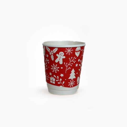 8oz Red Christmas Cups