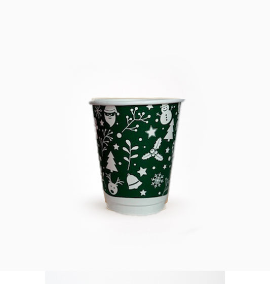 12oz Green Christmas Cups