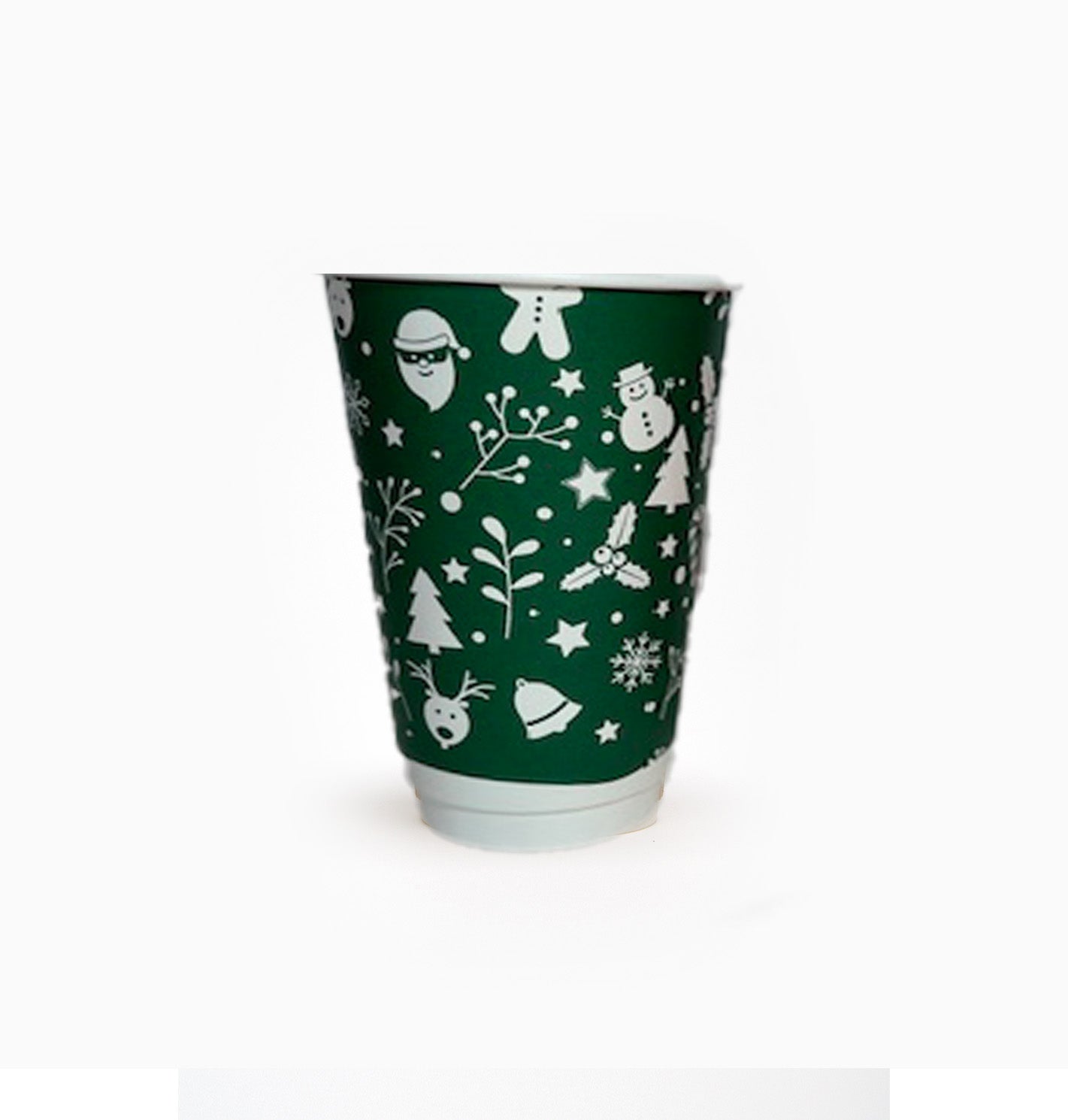 16oz Green Christmas Cups